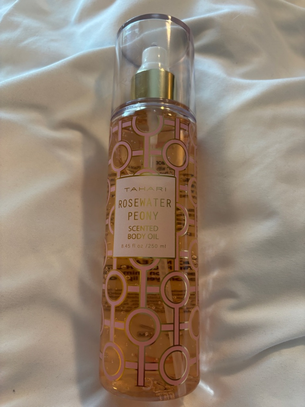 Tahari Rosewater Peony Scented Body Oil - large 8.4fl oz NWOT